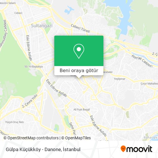 Gülpa Küçükköy - Danone harita