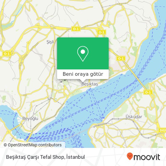 Beşiktaş Çarşı Tefal Shop harita