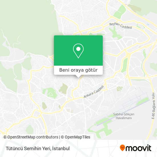 Tütüncü Semihin Yeri harita