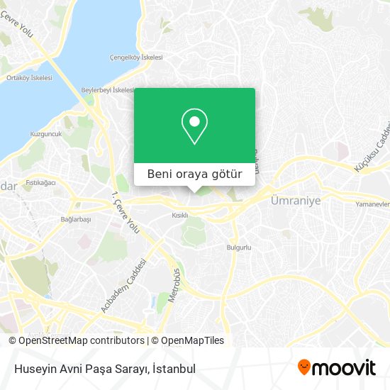 Huseyin Avni Paşa Sarayı harita
