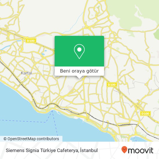 Siemens Signia Türkiye Cafeterya harita