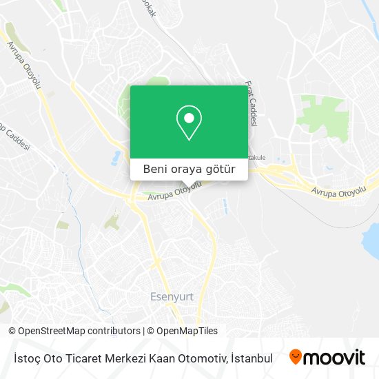 İstoç Oto Ticaret Merkezi Kaan Otomotiv harita