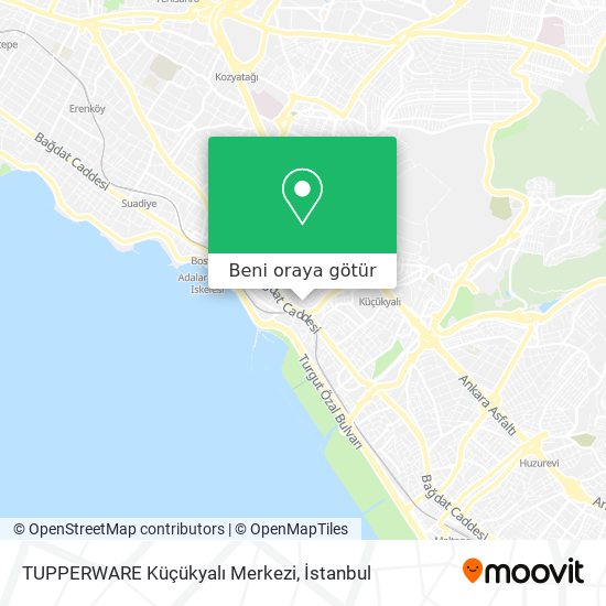 TUPPERWARE Küçükyalı Merkezi harita