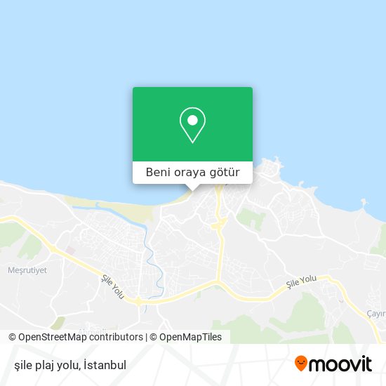 şile plaj yolu harita