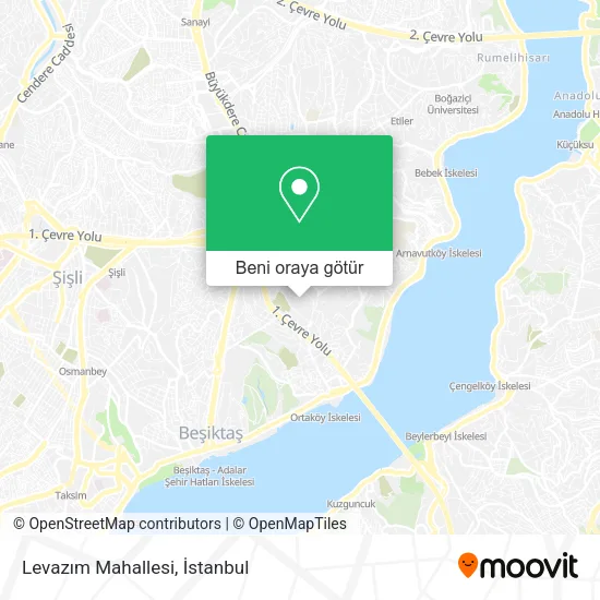 Levazım Mahallesi harita