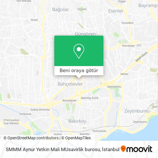 SMMM Aynur Yetkin Mali MUsavirlik burosu harita