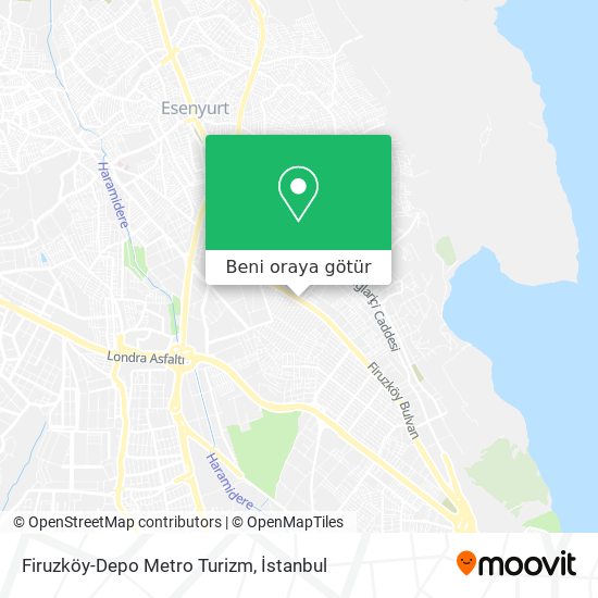 Firuzköy-Depo Metro Turizm harita