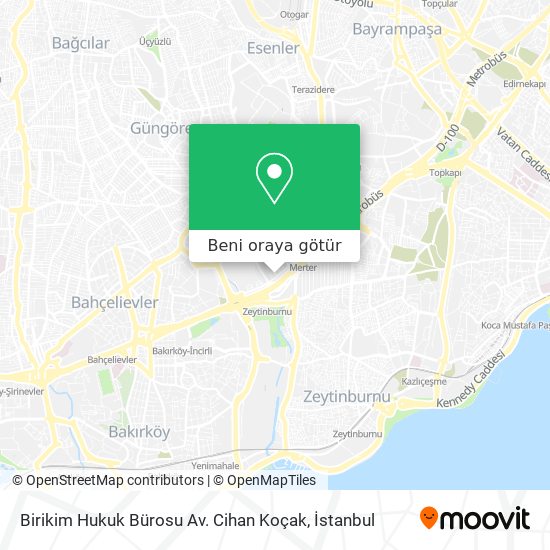 Birikim Hukuk Bürosu Av. Cihan Koçak harita