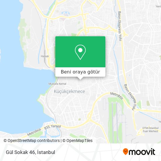 Gül Sokak 46 harita