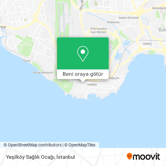 Yeşilköy Sağlık Ocağı harita