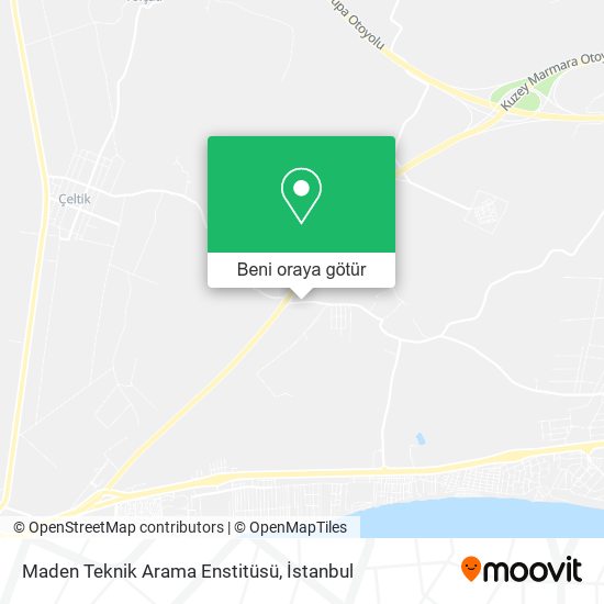 Maden Teknik Arama Enstitüsü harita