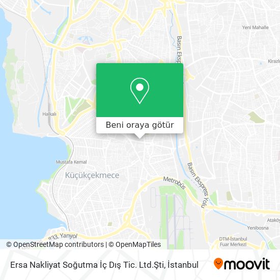 Ersa Nakliyat Soğutma İç Dış Tic. Ltd.Şti harita
