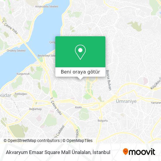 Akvaryum Emaar Square Mall Ünalalan harita
