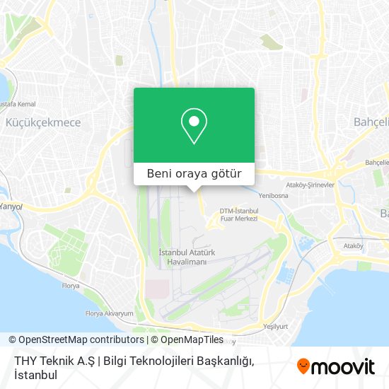 THY Teknik A.Ş | Bilgi Teknolojileri Başkanlığı harita