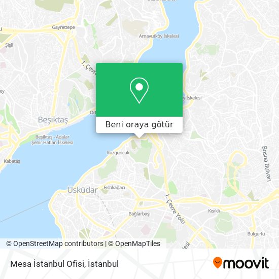 Mesa İstanbul Ofisi harita