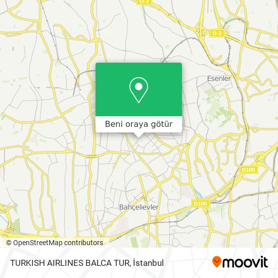 TURKISH AIRLINES BALCA TUR harita