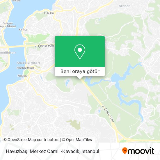 Havuzbaşı Merkez Camii -Kavacık harita
