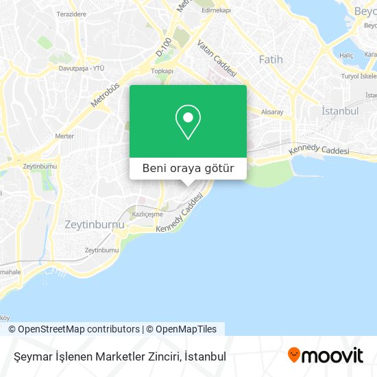 Şeymar İşlenen Marketler Zinciri harita