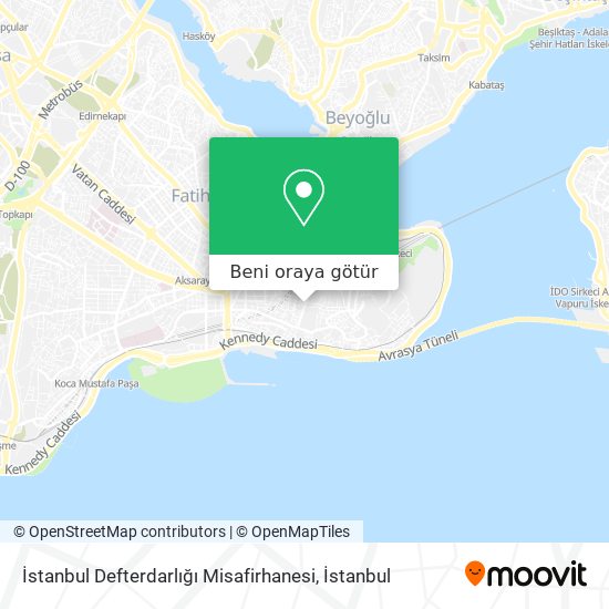 İstanbul Defterdarlığı Misafirhanesi harita