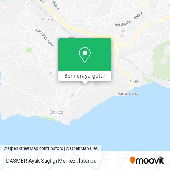 DASMER-Ayak Sağlığı Merkezi harita