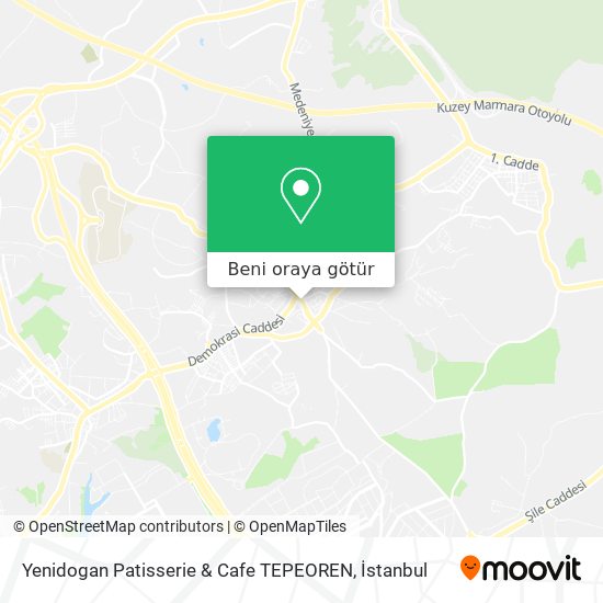 Yenidogan Patisserie & Cafe TEPEOREN harita