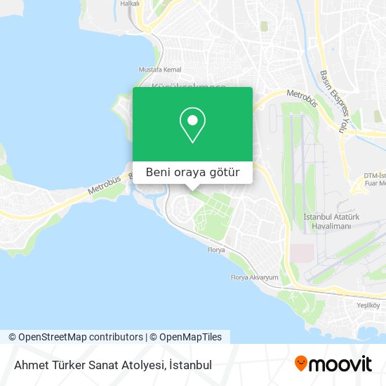 Ahmet Türker Sanat Atolyesi harita