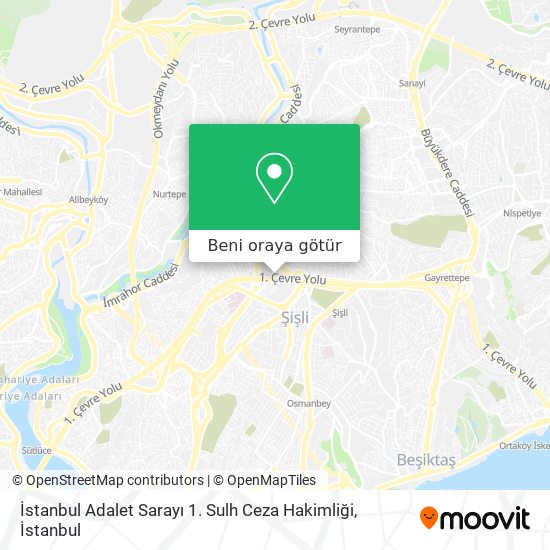 İstanbul Adalet Sarayı 1. Sulh Ceza Hakimliği harita