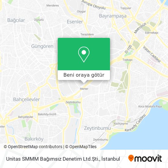Unitas SMMM Bağımsız Denetim Ltd.Şti. harita
