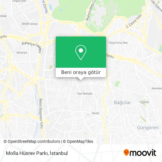 Molla Hüsrev Parkı harita