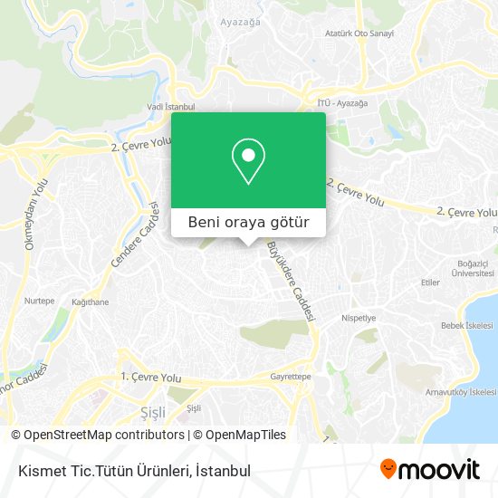 Kismet Tic.Tütün Ürünleri harita