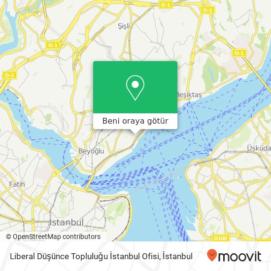 Liberal Düşünce Topluluğu İstanbul Ofisi harita