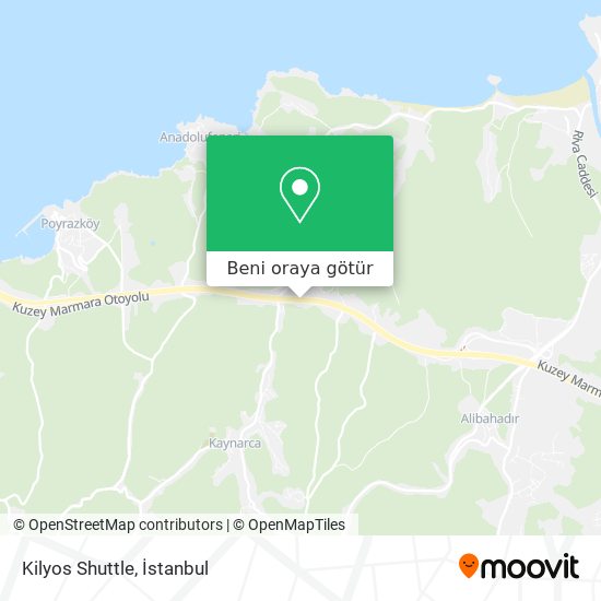 Kilyos Shuttle harita