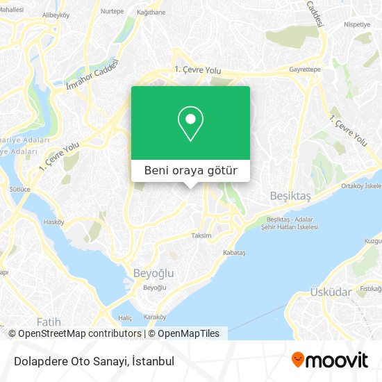 Dolapdere Oto Sanayi harita