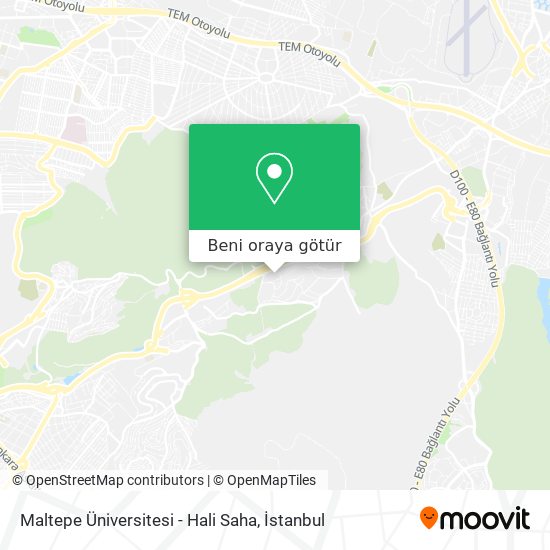 Maltepe Üniversitesi - Hali Saha harita