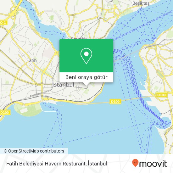 Fatih Belediyesi Havern Resturant harita