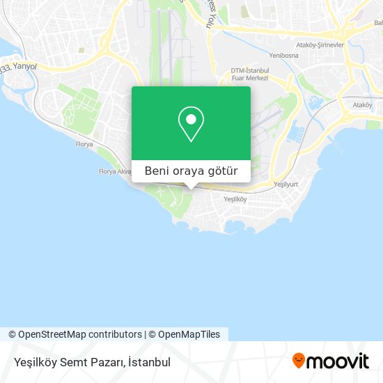 Yeşilköy Semt Pazarı harita