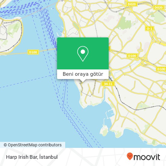 Harp Irish Bar harita