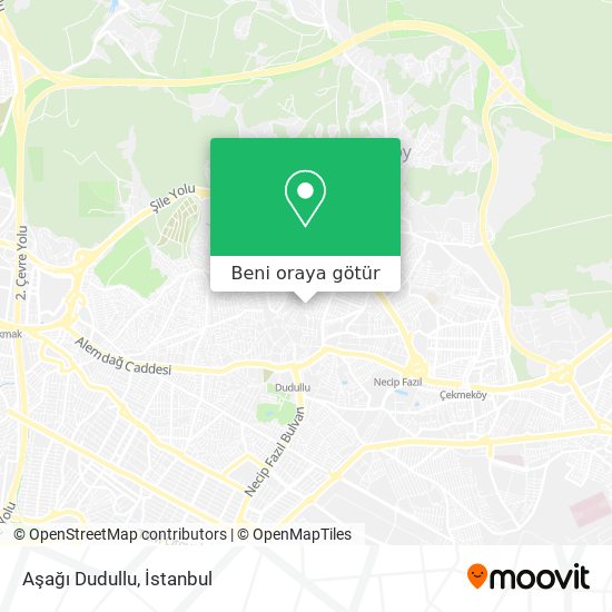 Aşağı Dudullu harita