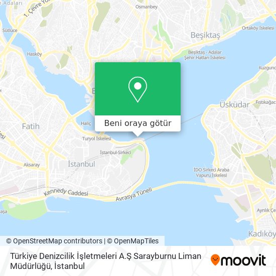 Türkiye Denizcilik İşletmeleri A.Ş Sarayburnu Liman Müdürlüğü harita