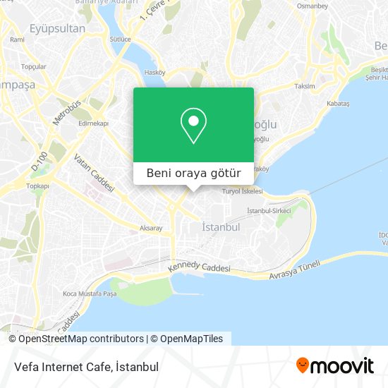 Vefa Internet Cafe harita