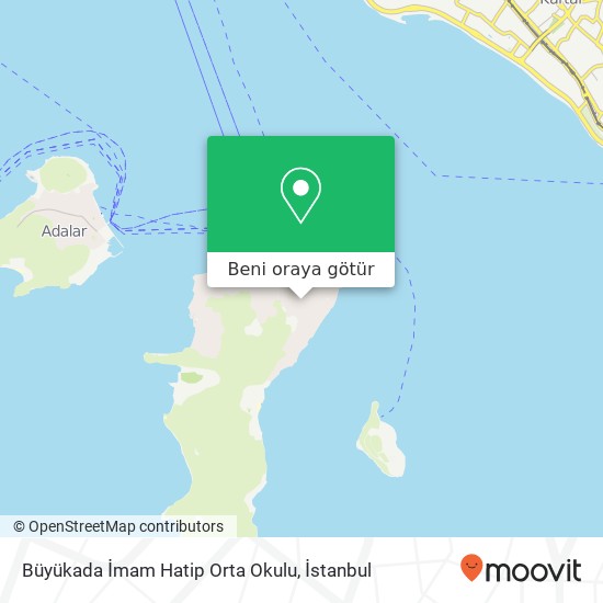 Büyükada İmam Hatip Orta Okulu harita