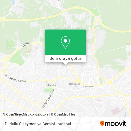 Dudullu Süleymaniye Camisi harita