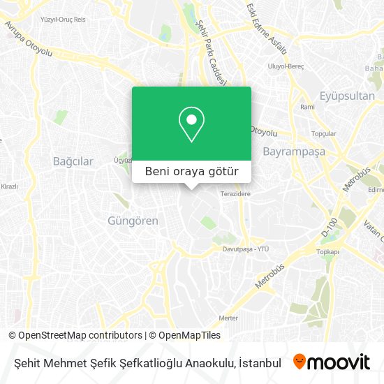 Şehit Mehmet Şefik Şefkatlioğlu Anaokulu harita