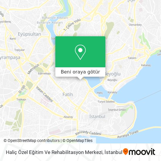 Haliç Özel Eğitim Ve Rehabilitasyon Merkezi harita
