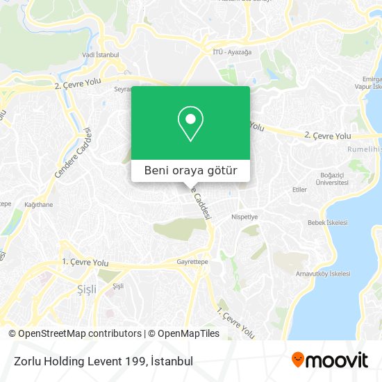 Zorlu Holding Levent 199 harita