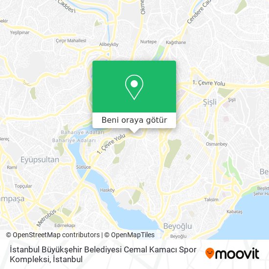 İstanbul Büyükşehir Belediyesi Cemal Kamacı Spor Kompleksi harita