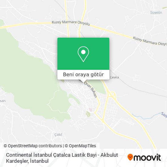 Continental İstanbul Çatalca Lastik Bayi - Akbulut Kardeşler harita