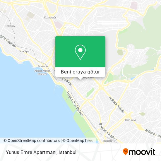 Yunus Emre Apartmanı harita