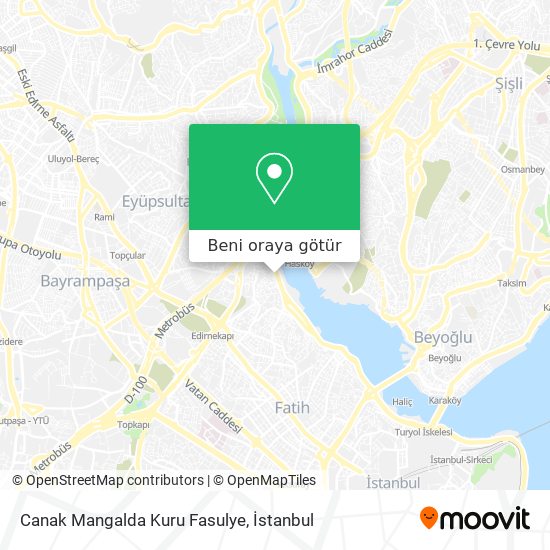 Canak Mangalda Kuru Fasulye harita