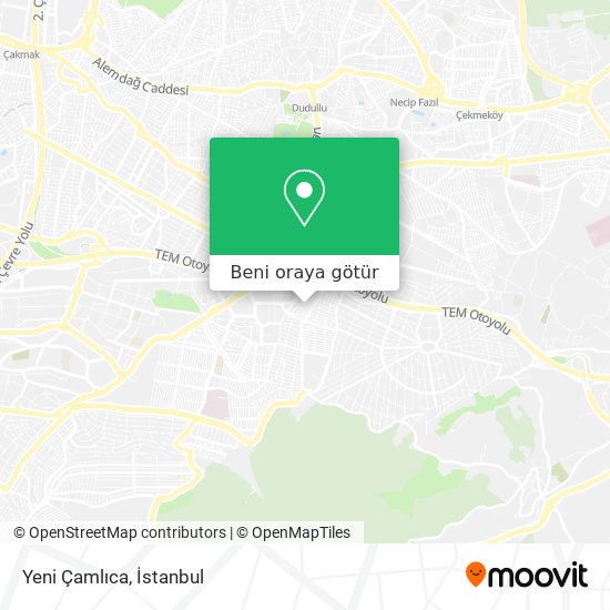 Yeni Çamlıca harita